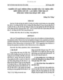 Nghiên cứu quá trình công nghiệp hóa tác động đến biến động dân số - lao động theo địa lý tỉnh Bắc Ninh giai đoạn 1997 – 2016