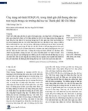 Ứng dụng mô hình SERQUAL trong đánh giá chất lượng đào tạo trực tuyến trong các trường đại học tại Thành phố Hồ Chí Minh