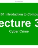 Lecture Introduction to computing - Lesson 39: Cyber crime