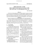 Phân tích thực hành hoạt động giảng dạy của giảng viên qua tiết học về mô hình ngưỡng P-K