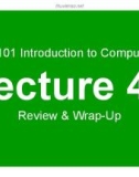 Lecture Introduction to computing - Lesson 45: Review & wrap-up