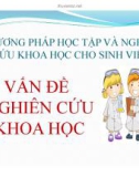 Bài giảng Vấn đề nghiên cứu khoa học