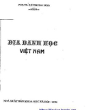 Nghiên cứu địa danh học Việt Nam: Phần 1