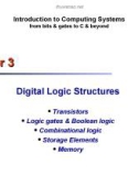 Lecture Introduction to computing systems (from bits & gates to C & beyond): Chapter 3 - Yale N. Patt, Sanjay J. Patel