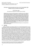 Xây dựng thang đo đánh giá năng lực từ vựng tiếng Việt cho học sinh người dân tộc thiểu số