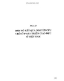 Cách tiếp cận và một số kết quả nghiên cứu củachỉ số phát triển giáo dục trong HDI: Phần 2