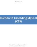 Lecture Introduction to web engineering - Lec 17: Introduction to cascading style-sheets (CSS)