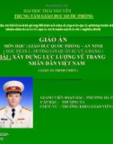 Bài giảng Xây dựng lực lượng vũ trang nhân dân Việt Nam - Phương Bá Thiết