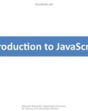 Lecture Introduction to web engineering - Lec 20: Introduction to Java script