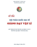 Kỷ yếu: Hội thảo quốc gia về giảng dạy Vật lý