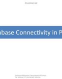Lecture Introduction to web engineering - Lec 28: Database connectivity in PHP