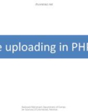 Lecture Introduction to web engineering - Lec 29: File uploading in PHP