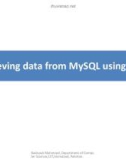 Lecture Introduction to web engineering - Lec 30: Retrieving data from MySQL using PHP