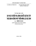 Tài liệu tập huấn Dạy học và kiểm tra, đánh giá kết quả học tập theo định hướng phát triển năng lực học sinh môn Sinh học cấp THPT