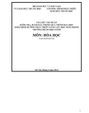 Tài liệu tập huấn kiểm tra, đánh giá trong quá trình dạy học theo định hướng phát triển năng lực học sinh trong trường trung học cơ sở - Môn Hóa học