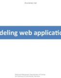 Lecture Introduction to web engineering - Lec 5: Modeling web applications