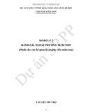 Tài liệu bổ trợ Dự án Tăng cường khả năng sẵn sàng đi học cho trẻ mầm non - Module 3: Đánh giá ngoài trường mầm non