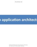 Lecture Introduction to web engineering - Lec 7: Web application architecture