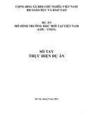 Sổ tay thực hiện dự án Mô hình trường học mới tại Việt Nam (GPE - VNEN)