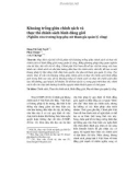 Khoảng trống giữa chính sách và thực thi chính sách bình đẳng giới (Nghiên cứu trường hợp phụ nữ tham gia quản lý công)