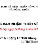 Bài giảng Nâng cao nhận thức về giới - Lê Thị Mộng Phương, Lê Thị Thanh Huyền