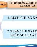 Bài giảng Xã hội học đại cương: Chương 5 - Trường ĐH Thương Mại