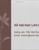 Bài giảng Xã hội học lao động: Bài 1 - Trần Văn Kham