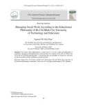Quản trị công tác xã hội theo triết lý giáo dục của Trường Đại học Sư phạm Kỹ thuật thành phố Hồ Chí Minh