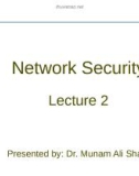 Lecture Network security: Chapter 2 - Dr. Munam Ali Shah