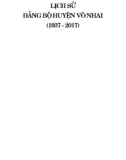 Ebook Lịch sử Đảng bộ huyện Võ Nhai (1937-2017): Phần 1