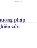 Bài giảng Phương pháp nghiên cứu