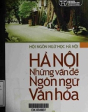 hà nội - những vấn đề ngôn ngữ văn hóa: phần 1