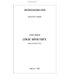 Giáo trình Lôgíc hình thức (dùng cho hệ đào tạo từ xa): Phần 1