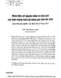 Nhận thức về nguyên nhân và hậu quả của hiện tượng mất cân bằng giới tính khi sinh (Qua kết quả nghiên cứu định tính ở Hưng Yên)