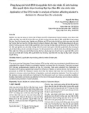 Ứng dụng mô hình EFA trong phân tích các nhân tố ảnh hưởng đến quyết định chọn trường Đại học Sao Đỏ của sinh viên