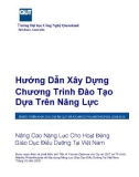 Hướng dẫn xây dựng chương trình đào tạo dựa trên năng lực