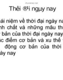 CHƯƠNG 5: THỜI ĐẠI NGÀY NAY