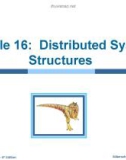 Lecture Operating system concepts: Chapter 16