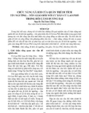 Chức năng xã hội của quần thể di tích tín ngưỡng – tôn giáo đối với cư dân Cù Lao Phố trong bối cảnh đương đại