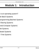 Lecture Operating system concepts (Fifth edition): Module 1 - Avi Silberschatz, Peter Galvin