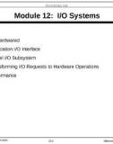 Lecture Operating system concepts (Fifth edition): Module 12 - Avi Silberschatz, Peter Galvin