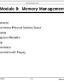 Lecture Operating system concepts (Fifth edition): Module 8 - Avi Silberschatz, Peter Galvin