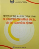 phương pháp và quy trình tính chỉ số phát triển con người cấp quốc gia, cấp tỉnh, thành phố của việt nam