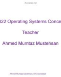 Lecture Operating system concepts - Lecture 1