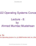 Lecture Operating system concepts - Lecture 8