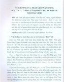 Ảnh hưởng của Phật giáo Nam tông đối với tư tưởng và đạo đức người Khmer tỉnh Trà Vinh