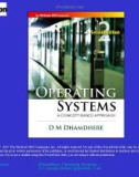 Lecture Operating systems: A concept-based approach (2/e): Chapter 1 - Dhananjay M. Dhamdhere