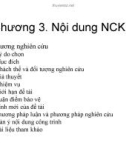 Bài giảng Phương pháp nghiên cứu khoa học: Chương 3 - Nguyễn Khánh Hoàng