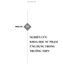 Module bồi dưỡng thường xuyên THPT - Module 26: Nghiên cứu khoa học sư phạm ứng dụng trong trường THPT