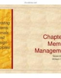 Lecture Operating systems: Internalsand design principles (7/e): Chapter 7 - William Stallings